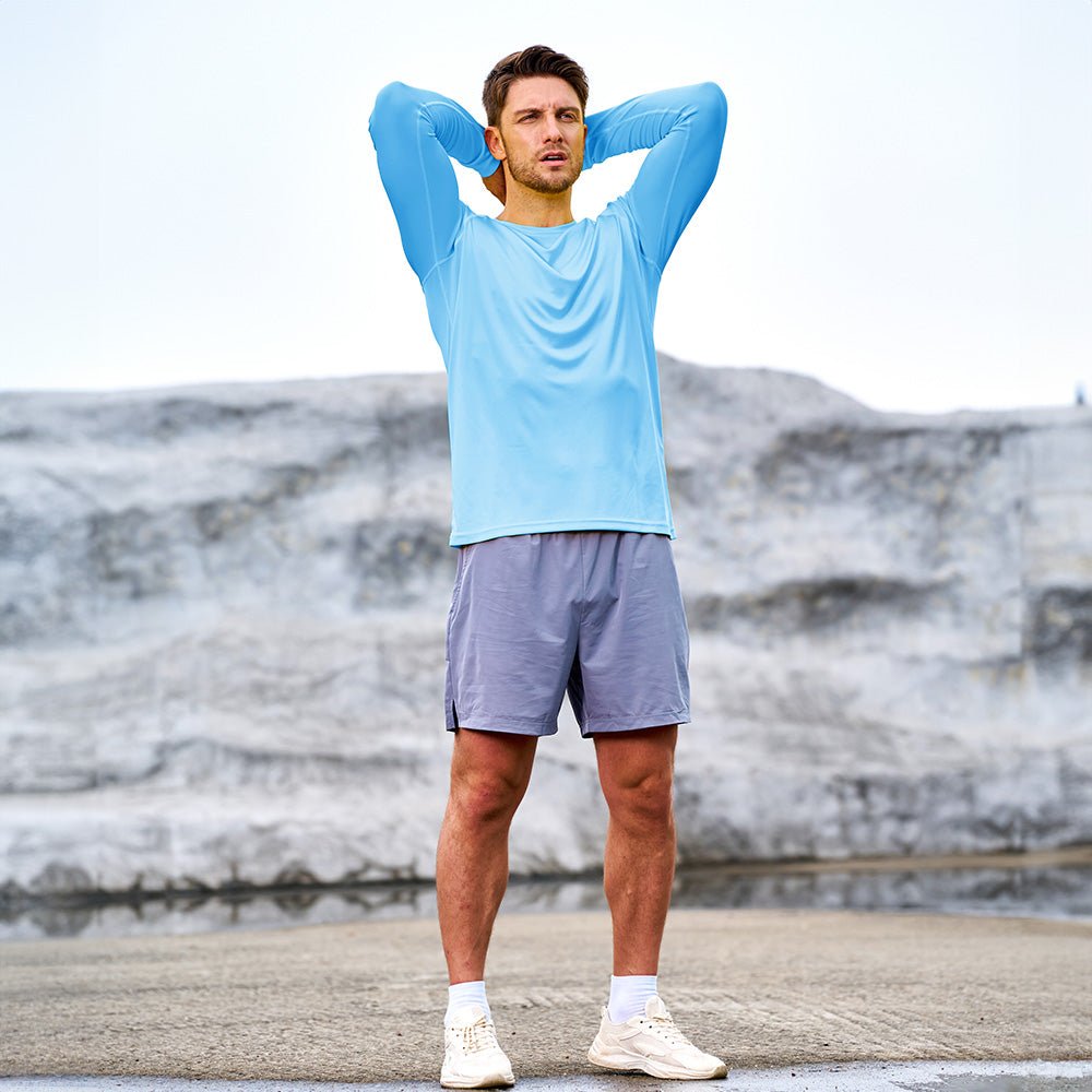Men's UPF 50+ Quick Dry Shirt - Sun Protection for Hiking