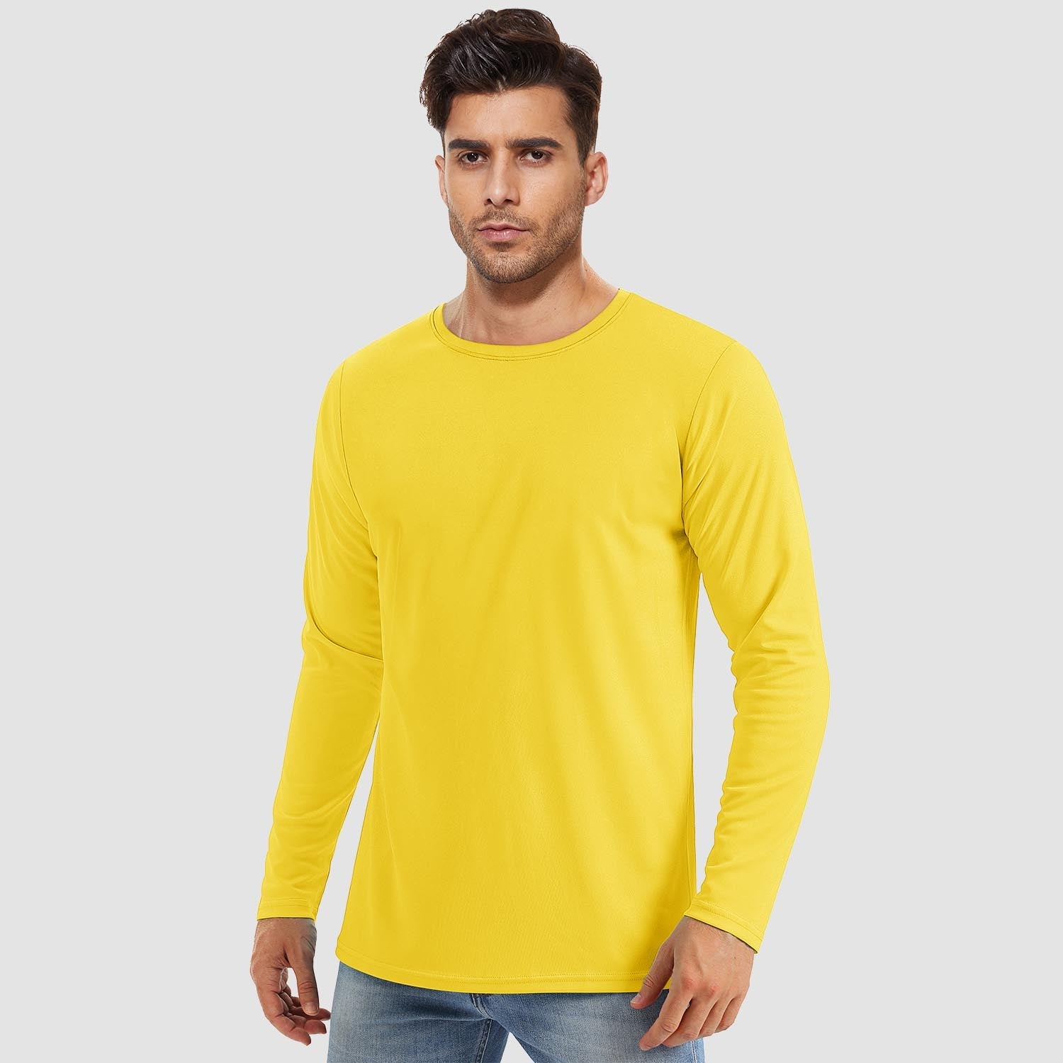 Men's UPF 80+ Long Sleeve Sun Protection Quick-Dry Shirt