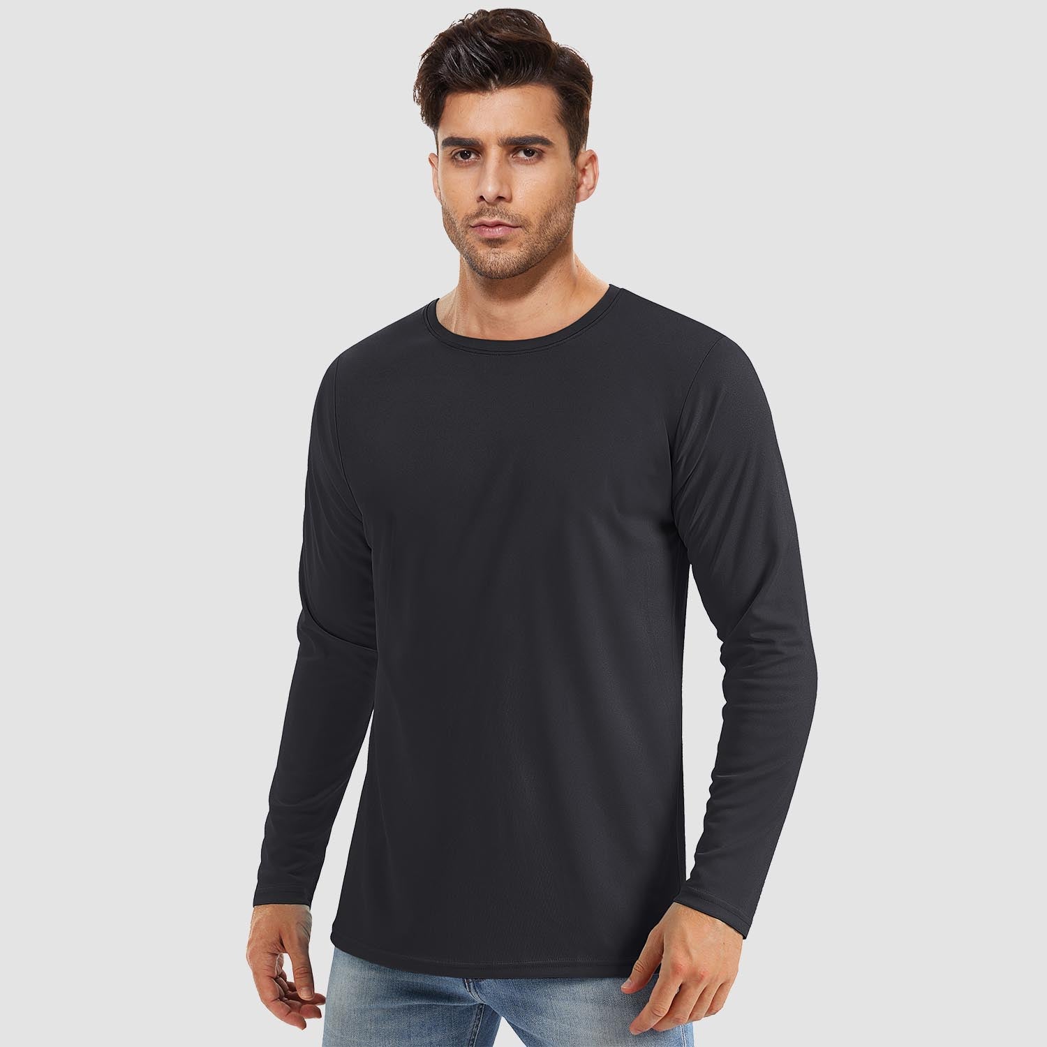 Men's UPF 80+ Long Sleeve Sun Protection Quick-Dry Shirt