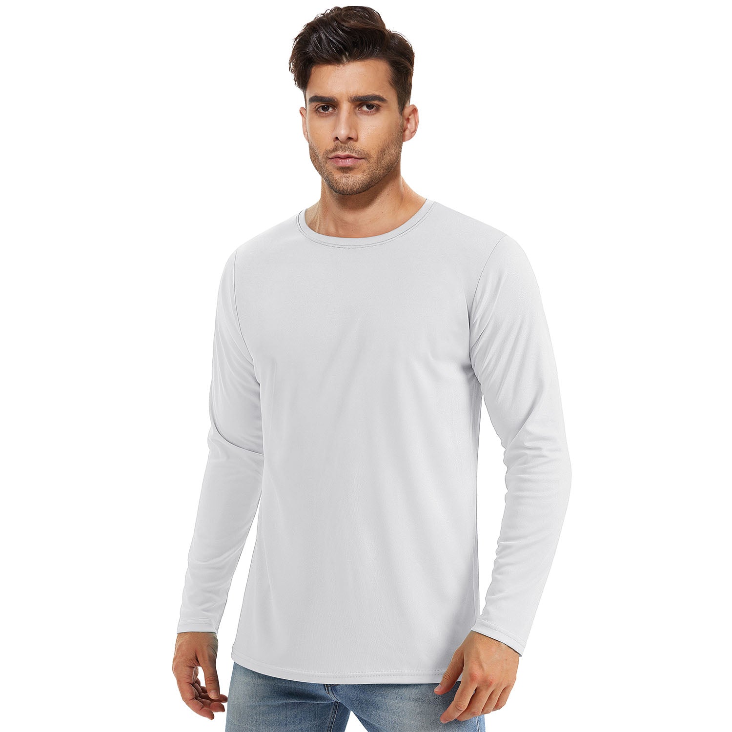 Men's UPF 80+ Long Sleeve Sun Protection Quick-Dry Shirt