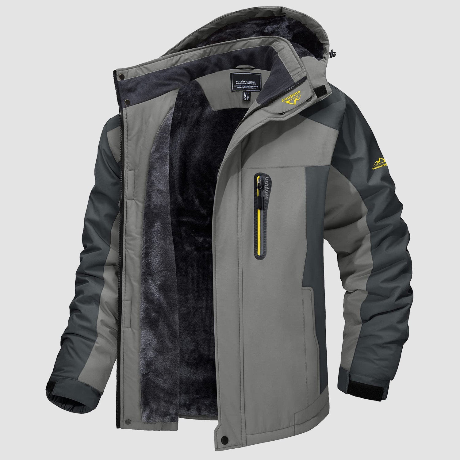 Men's Water-Resistant Ski Jacket - Warm Fleece Winter