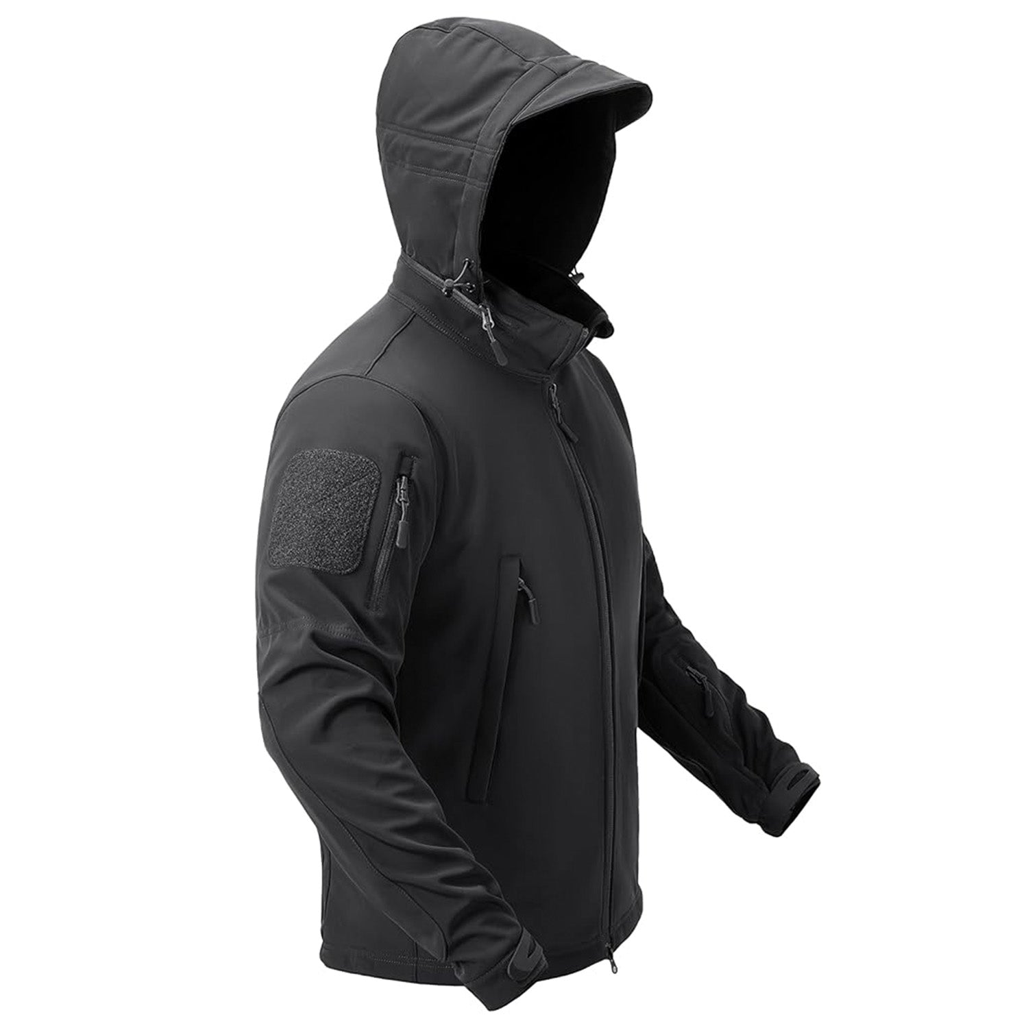 Men's Water-Resistant Tactical Jacket with Fleece Lining
