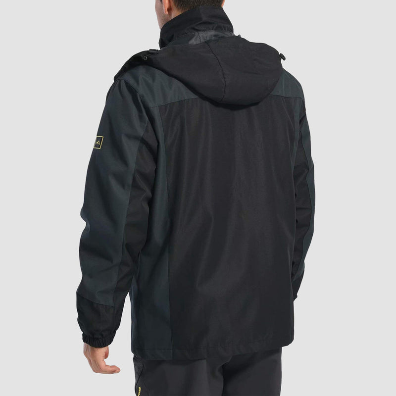 Men's Windproof Water Resistant Jacket - 5 Pockets for Hiking