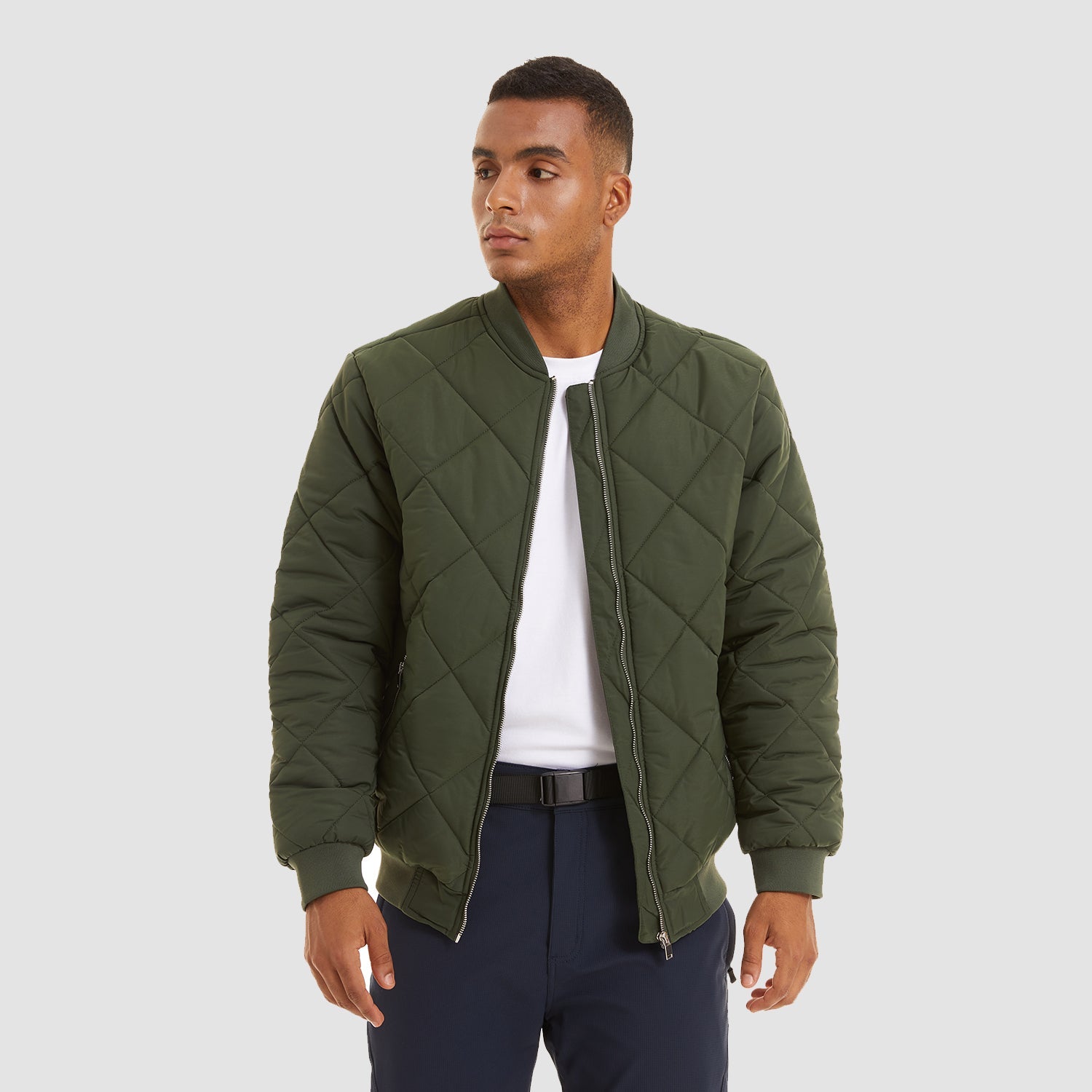 Men's Winter Bomber Jacket - Thickened Windbreaker Coat