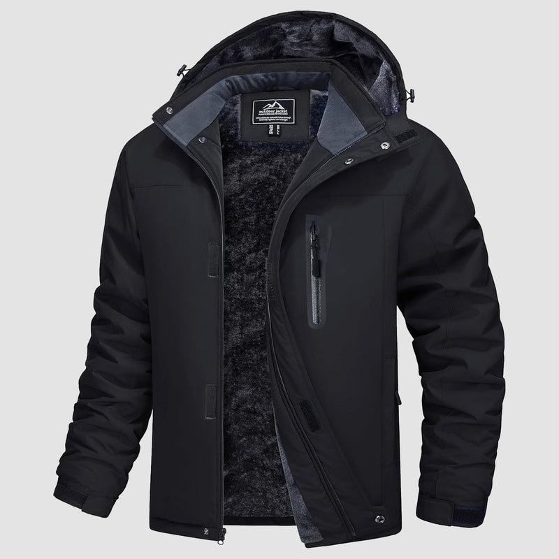 Men's Winter Coat, Water-Resistant Ski & Snow Jacket with Hood