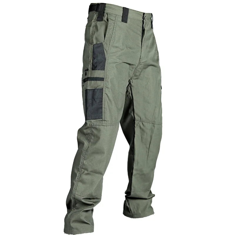 Multi-Pocket Men's Tactical Casual Pants Cargo Pants Outdoor Hiking Trousers Wear-Resistant Training Overalls