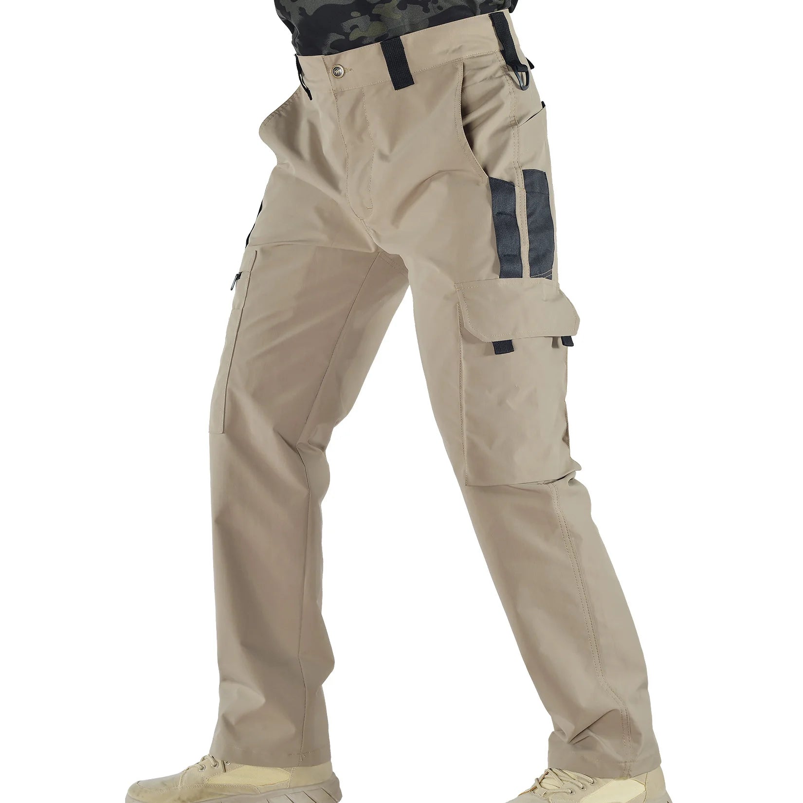 Multi-Pocket Men's Tactical Casual Pants Joggers Cargo Pants Outdoor Hiking Trousers Wear-Resistant Training Overalls Streetwear