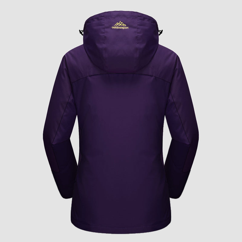 Women's 3-in-1 Waterproof Ski Jacket with Fleece Liner
