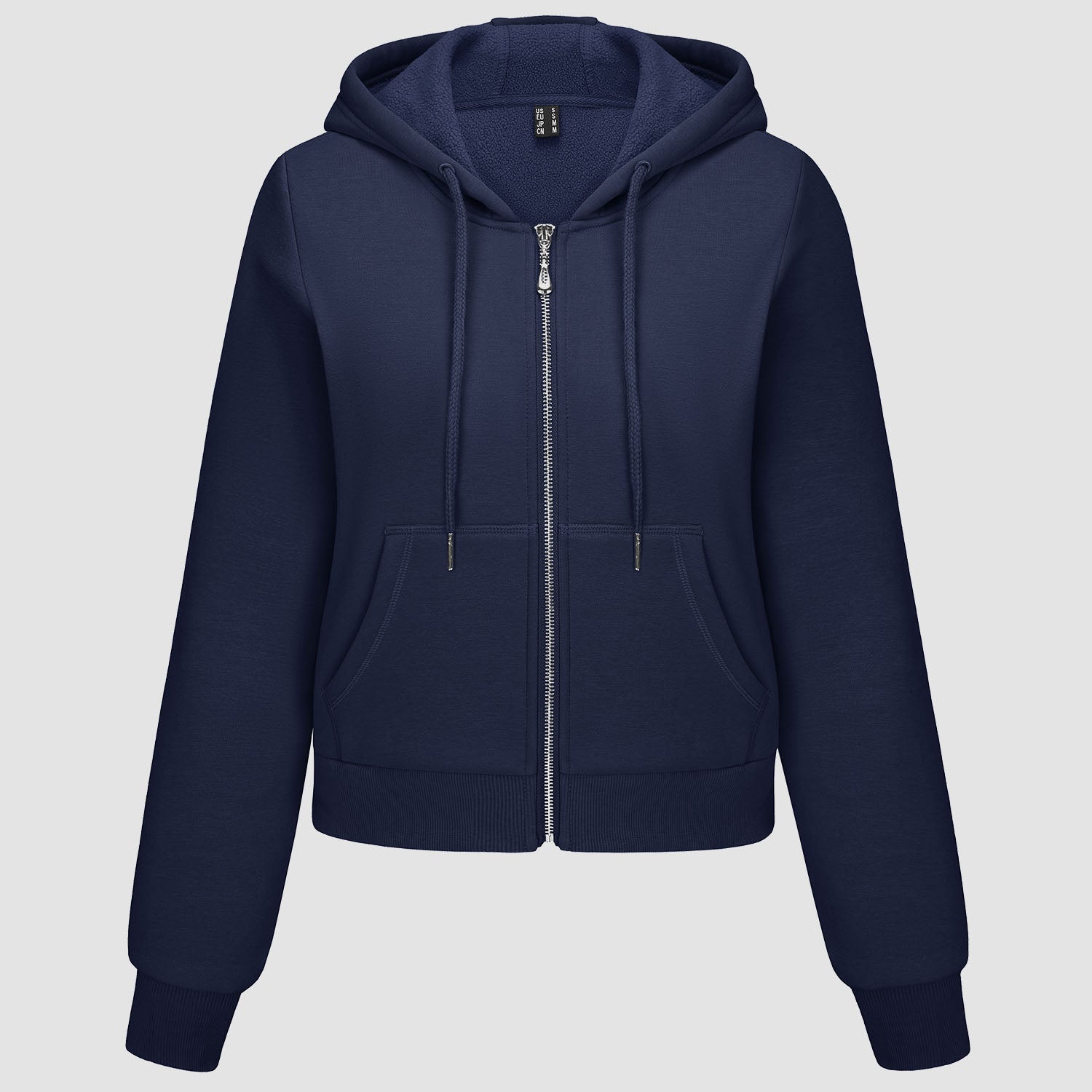 Women's Bomber Hoodie - Fleece-Lined & Full Zip Winter