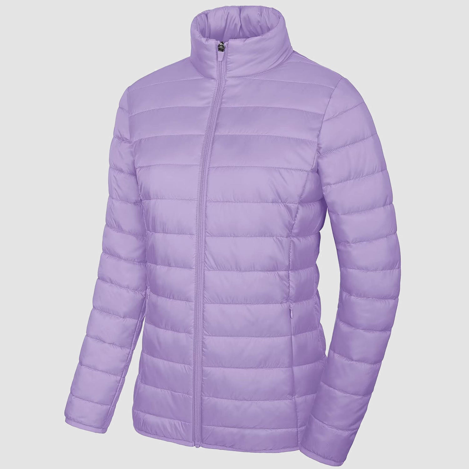 Women's Lightweight Quilted Puffer Jacket Full Zip Winter Coat