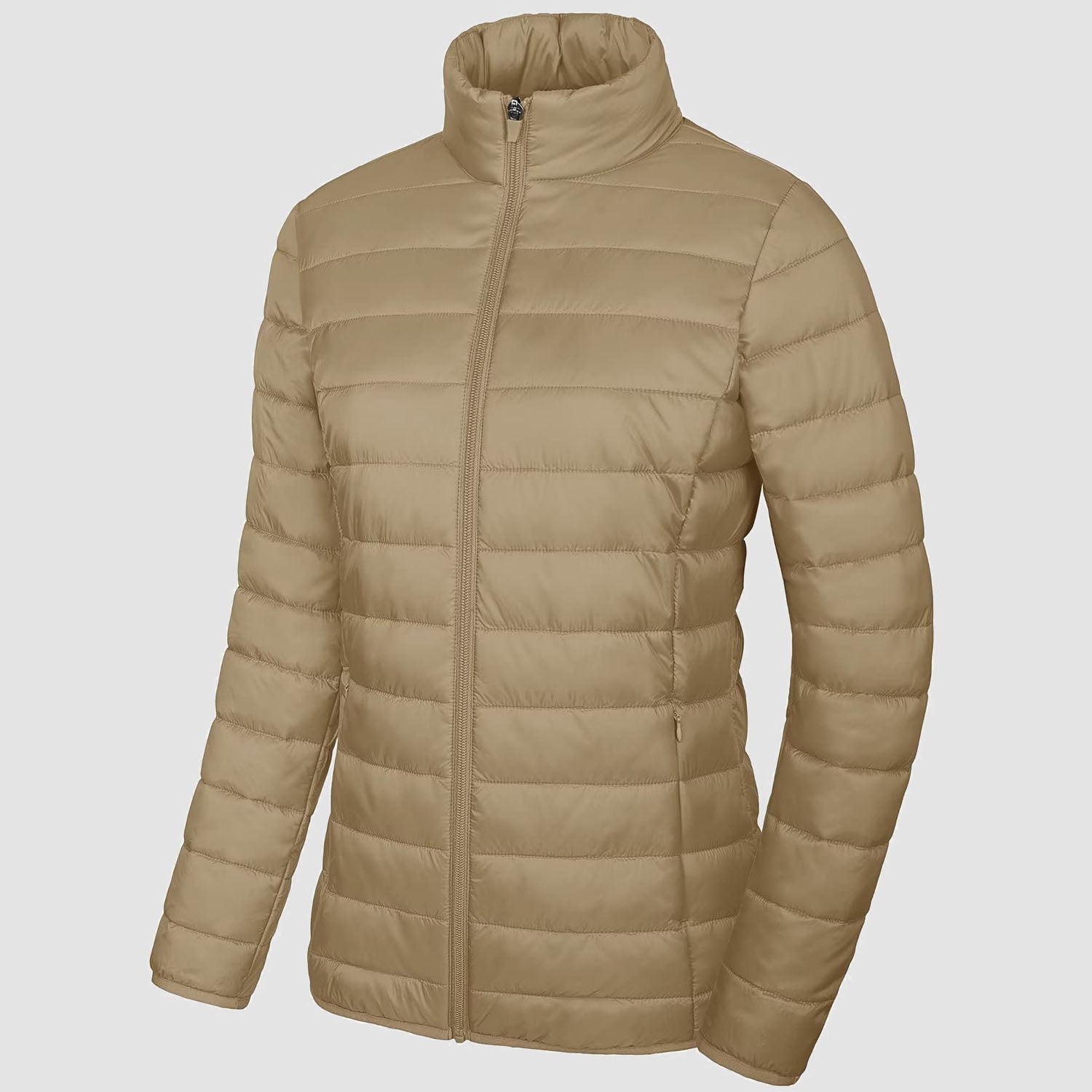 Women's Lightweight Quilted Puffer Jacket Full Zip Winter Coat