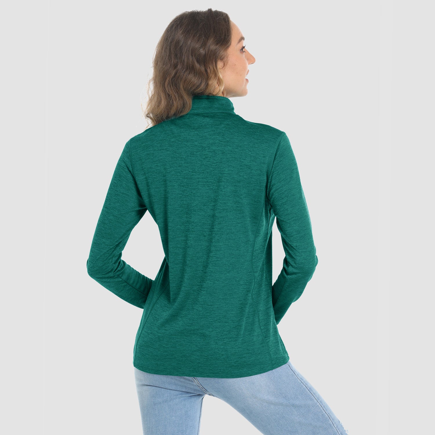 Women's Long Sleeve 1/4 Zip UPF50+ Sun Protection Shirt