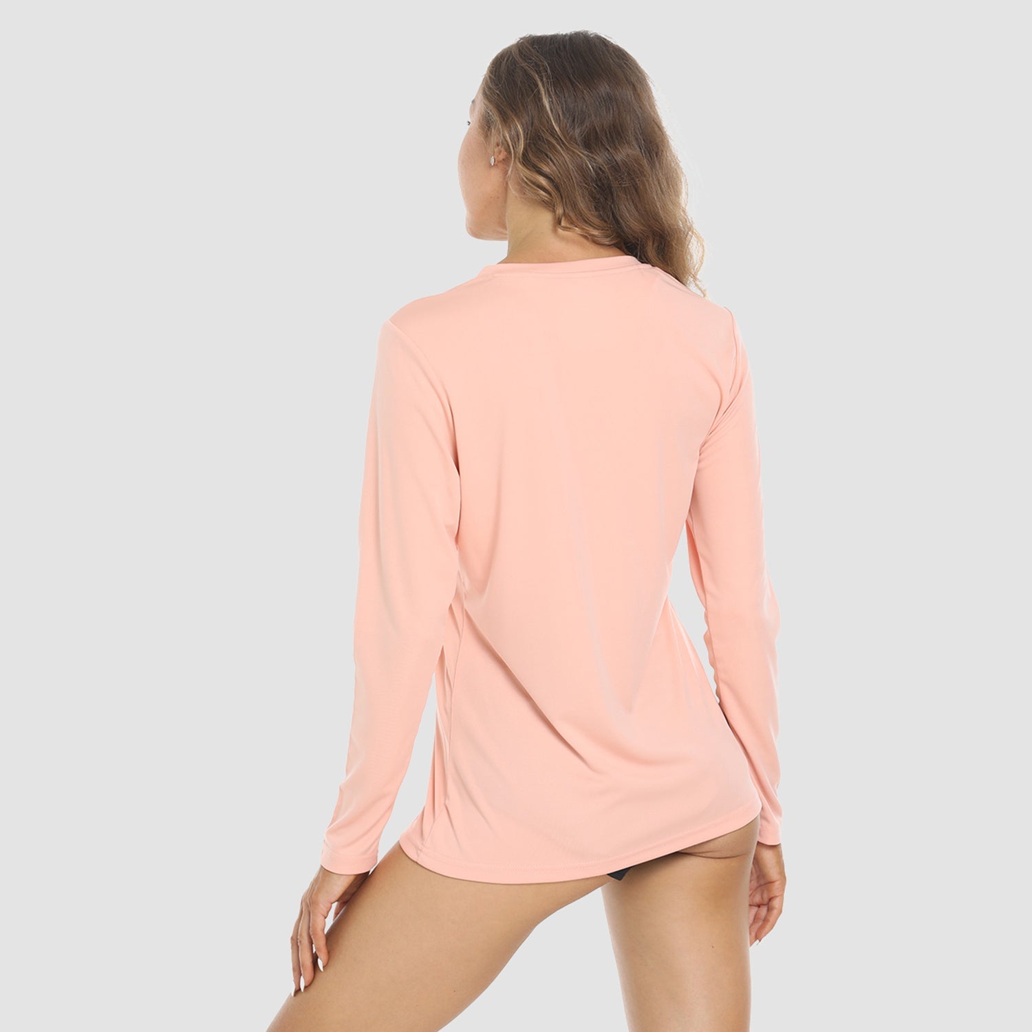 Women's Long Sleeve UPF 50+ V-Neck Hiking & Workout Shirt