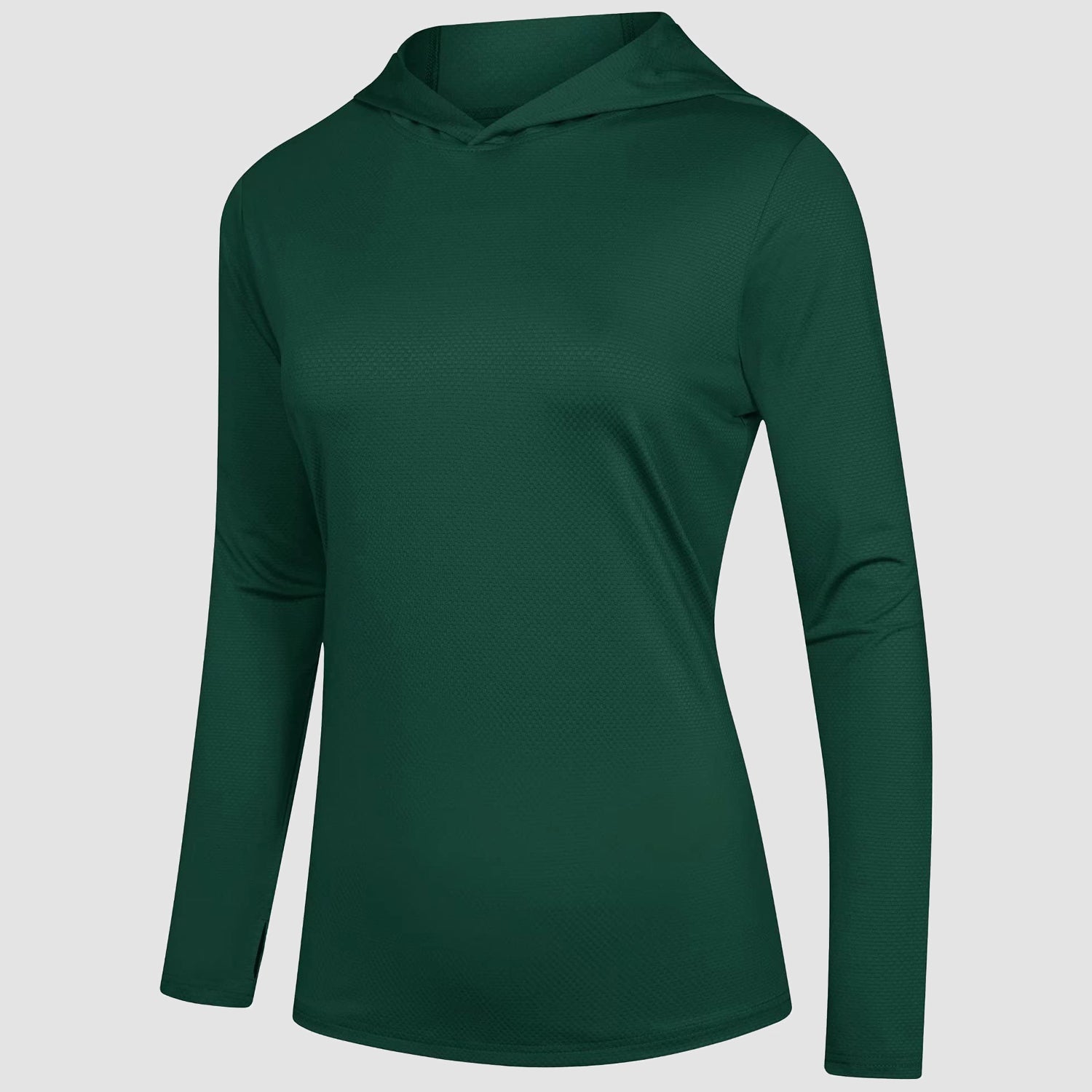 Women's Mint Hoodie Shirt - UPF 50+ Sun Protection, Long Sleeve