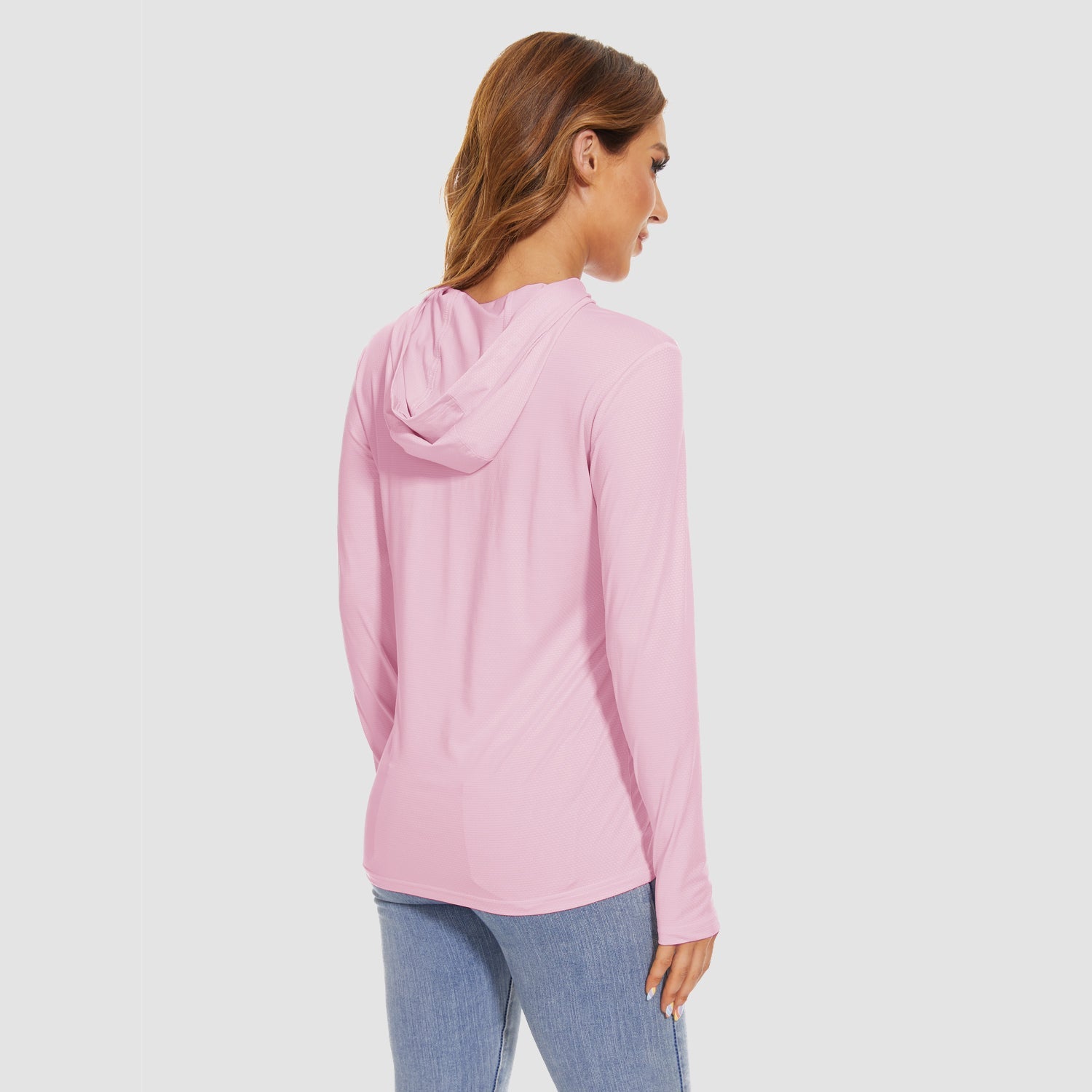 Women's Mint Hoodie Shirt - UPF 50+ Sun Protection, Long Sleeve