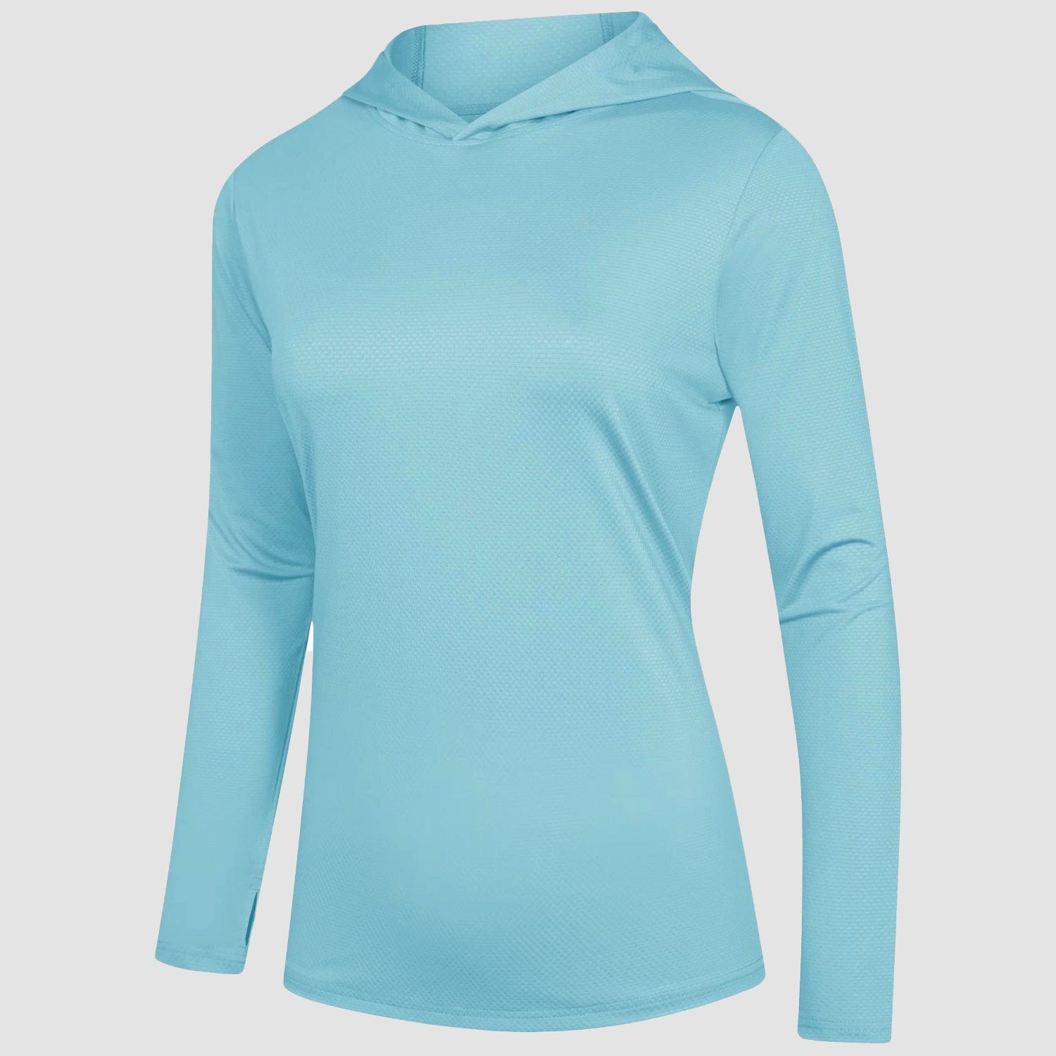 Women's Mint Hoodie Shirt - UPF 50+ Sun Protection, Long Sleeve