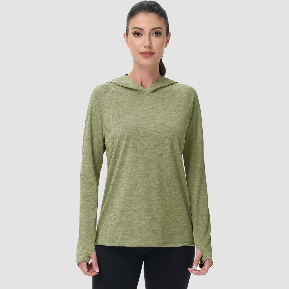 Women's Mint Hoodie UPF 50+ Sun Protection Shirt with Thumb Hole