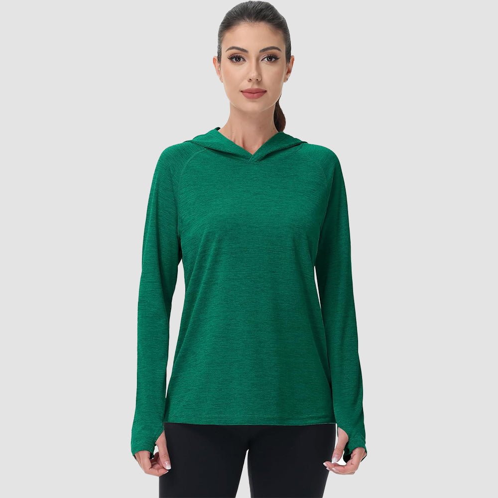 Women's Mint Hoodie UPF 50+ Sun Protection Shirt with Thumb Hole