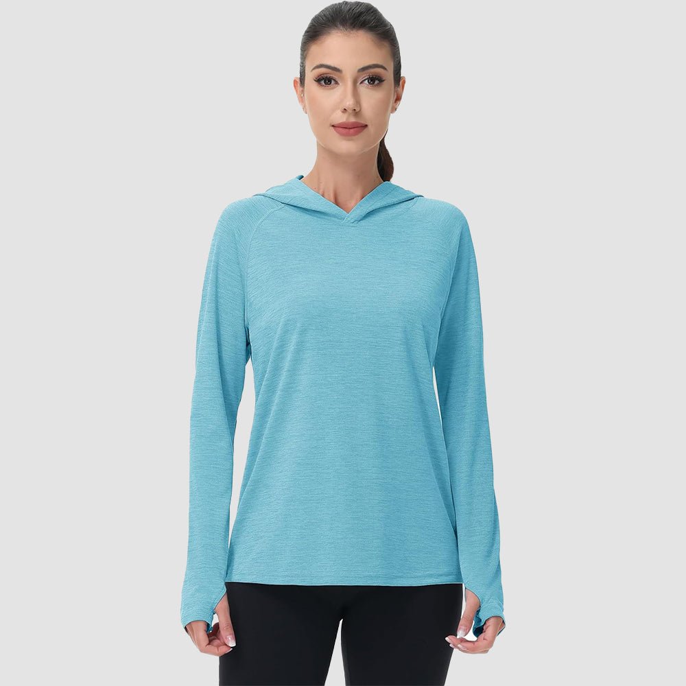 Women's Mint Hoodie UPF 50+ Sun Protection Shirt with Thumb Hole