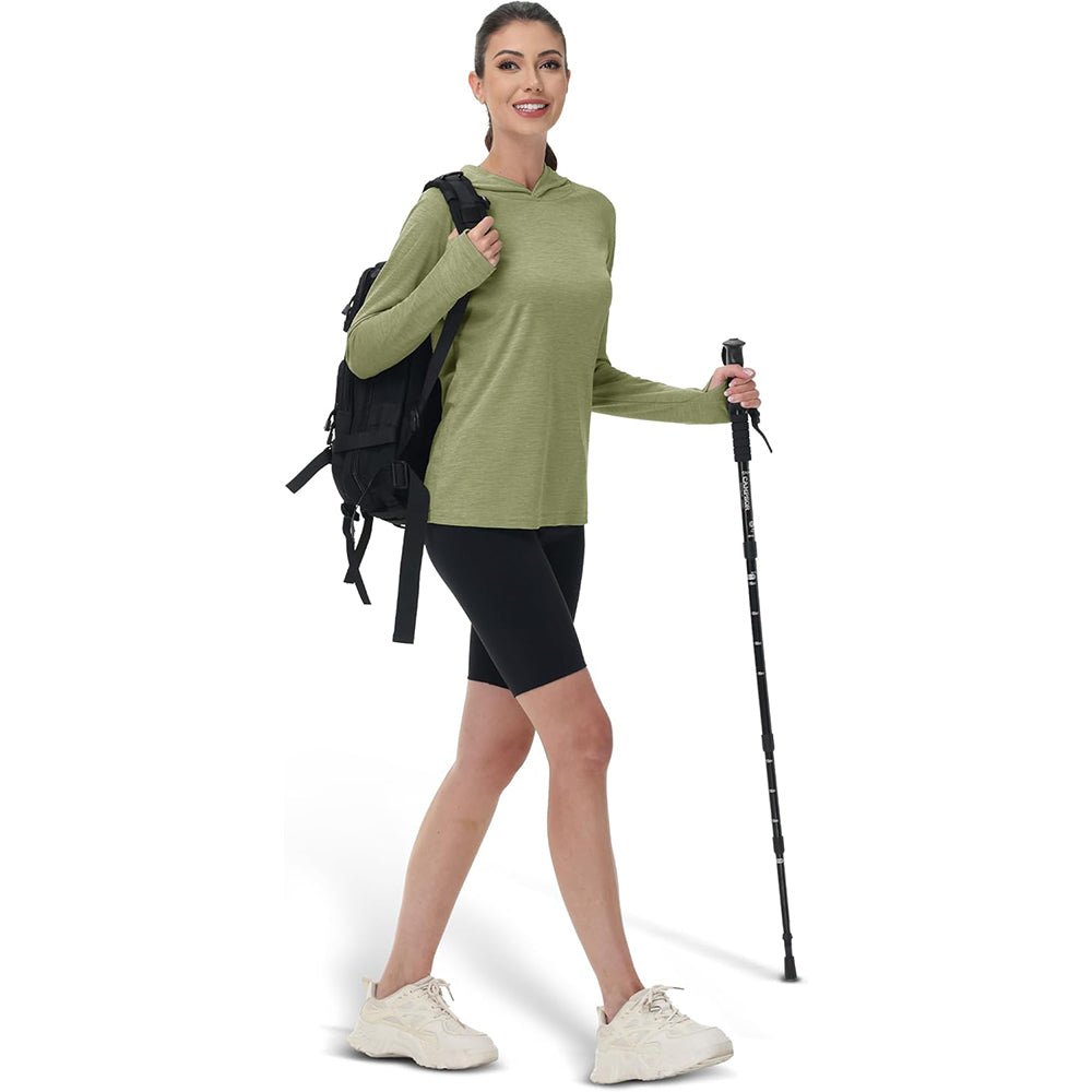 Women's Mint Hoodie UPF 50+ Sun Protection Shirt with Thumb Hole