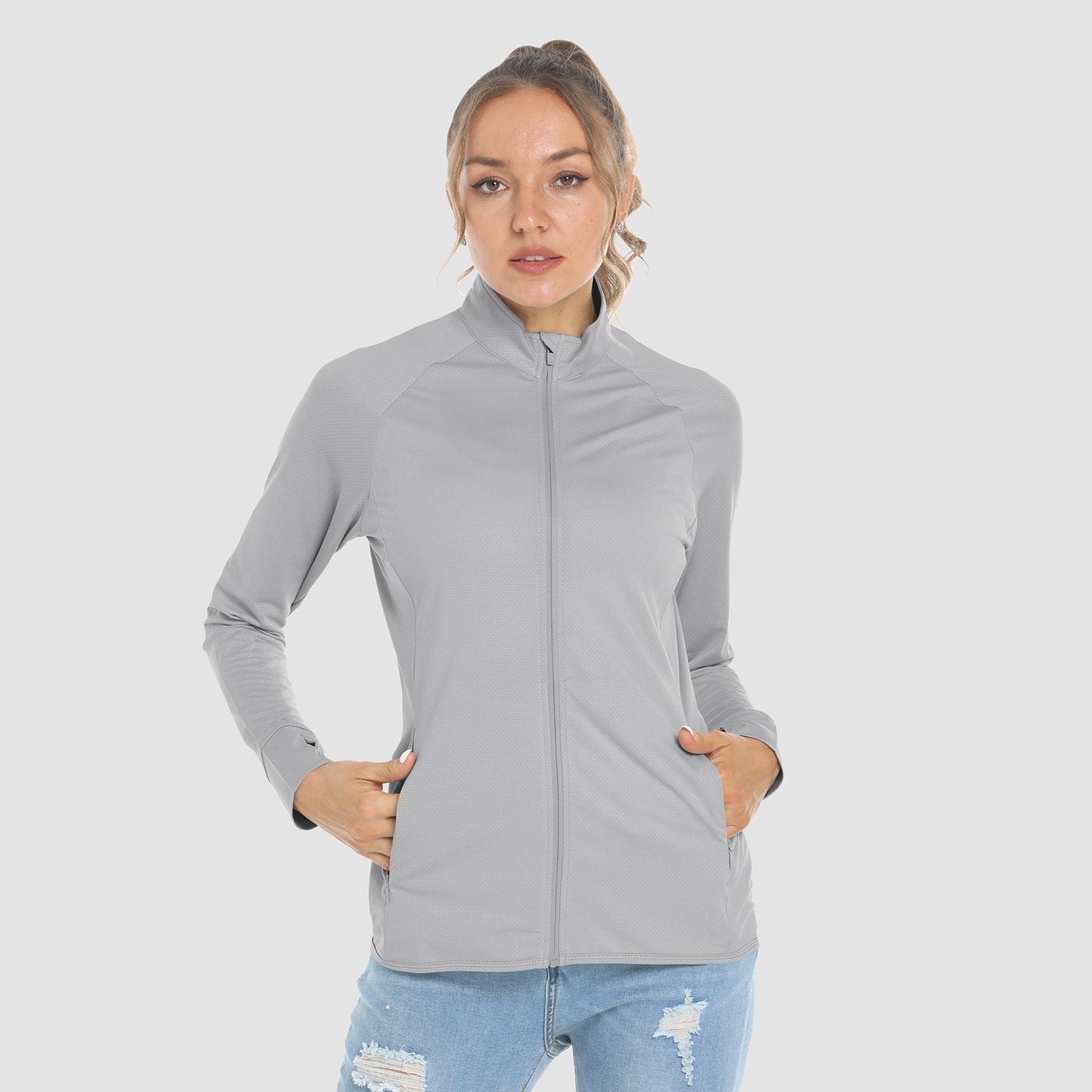 Women's UPF 50+ Sun Protection Tennis Jacket Long Sleeve