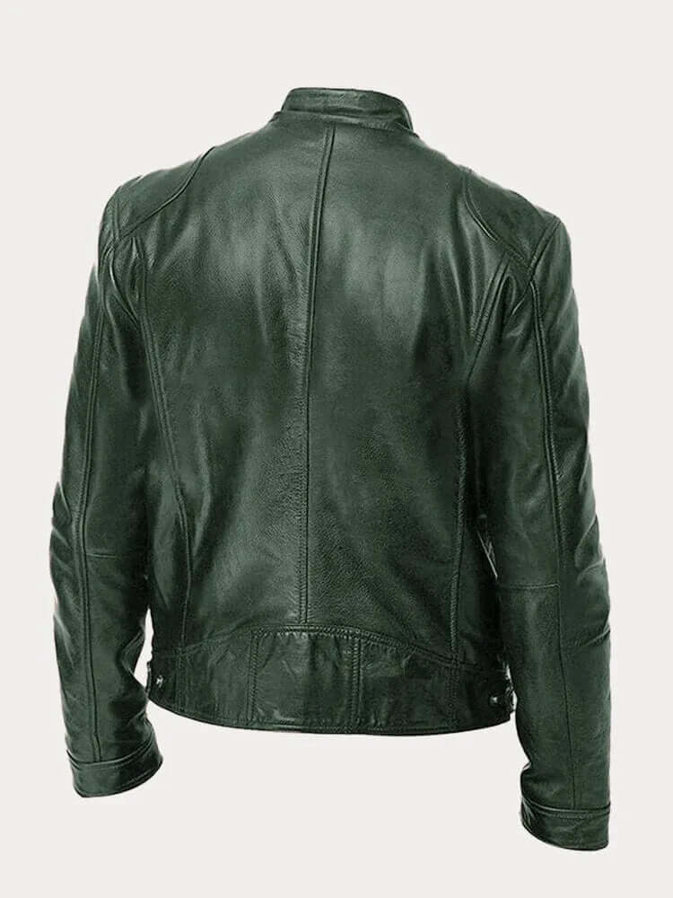 Men's Premium Genuine Leather Jacket: Stylish, Durable, All-Season Outerwear